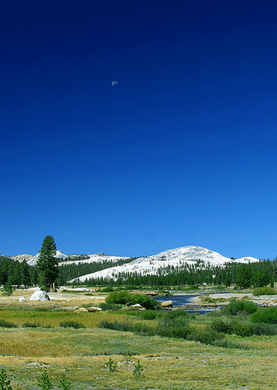 Pres Tuolumne et lune